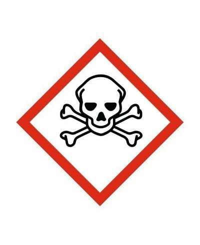Toxic/Poison Label Sticker 100X100mm