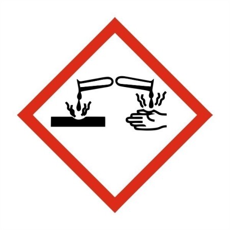 Corrosive Label Sticker 100X100mm