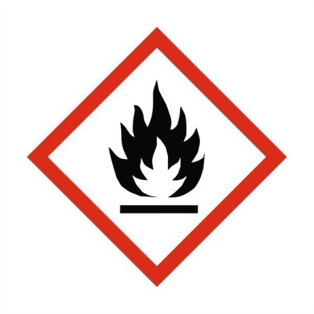 Highly Flammable Label Sticker 100X100mm