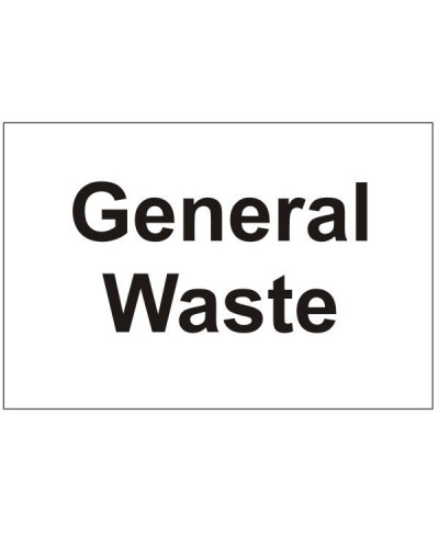 General Waste Sign 300mm x...