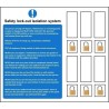 Safety lock-out isolation system sign 