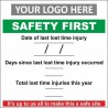 Safety first sign 1000x1000mm with or without your logo