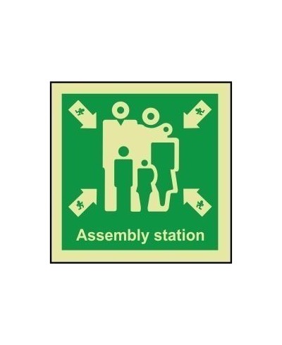Assembly station 100x110mm sign