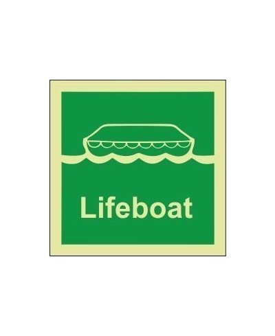 Lifeboat 100x110mm sign
