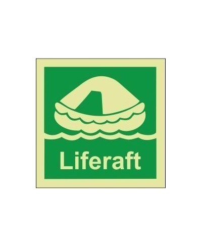 Liferaft sign 100x110mm