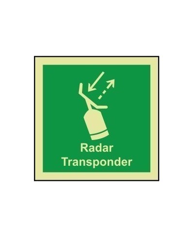 Radar transponder 100x110mm sign