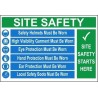 Site safety starts here 1200x800mm