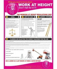 Work at height poster 420x595mm