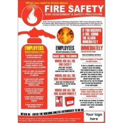 Fire Safety Poster Fire safety poster 420x545mm