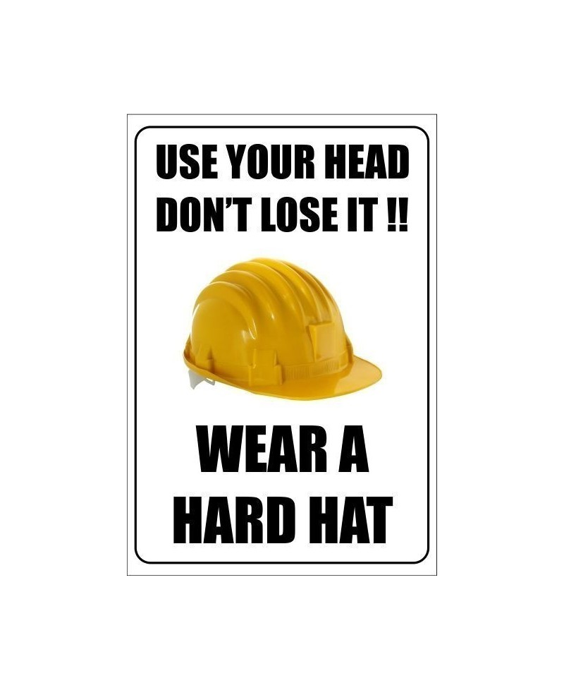 Use your head don't lose it!! 400x600mm poster