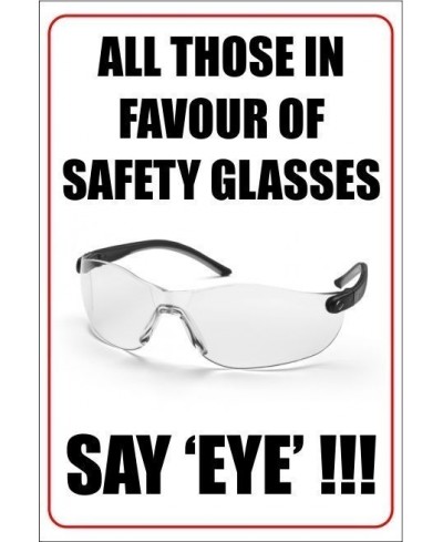 Safety glasses poster 400x600mm
