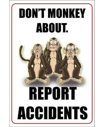 report accidents poster 400x600mm