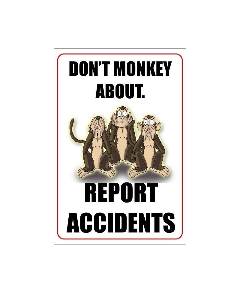 report accidents poster 400x600mm