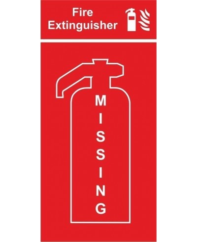 Fire extinguisher missing location panel 400x800mm