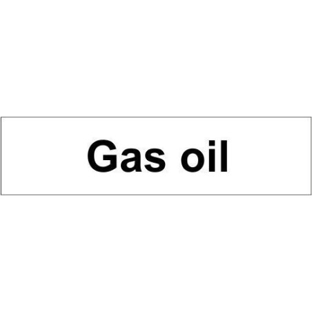 gas oil door sign 600x150mm