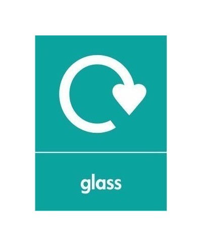 glass Recycling Sign 