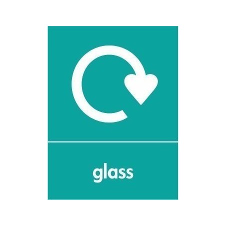 glass Recycling Sign 