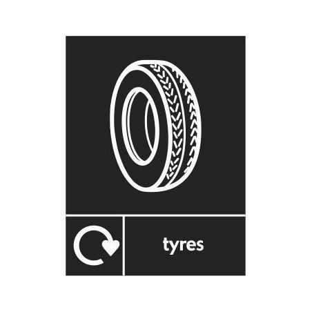 tyres Recycling Sign 