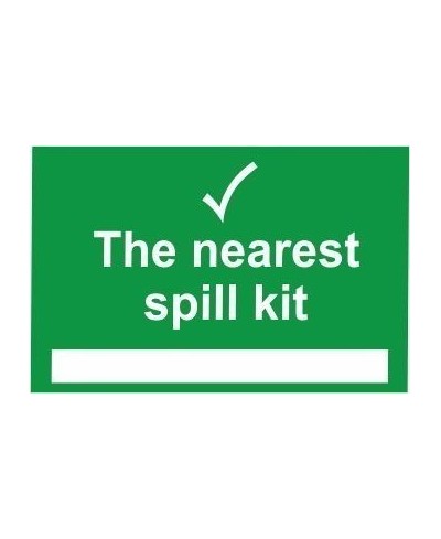 The nearest spill kit is sign 300x200mm
