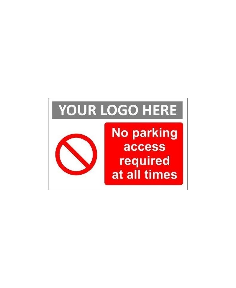 no parking sign perspex