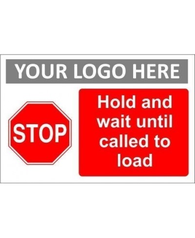 Hold on and wait sign with or without your logo