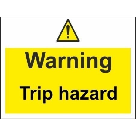 warning open pit 600x450mm stanchion sign