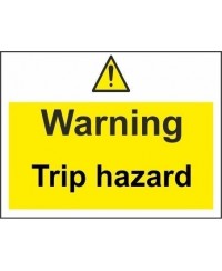 warning open pit 600x450mm stanchion sign