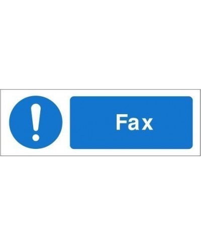 Fax Equipment Label - 50mm x 20mm
