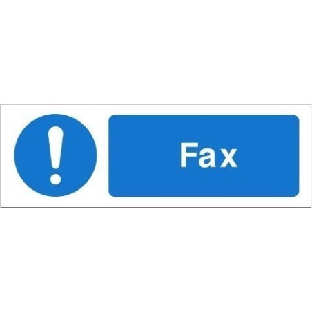 Fax Equipment Label - 50mm x 20mm