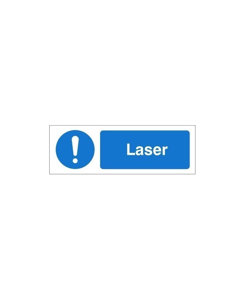 Laser Equipment Label - 50mm x 20mm