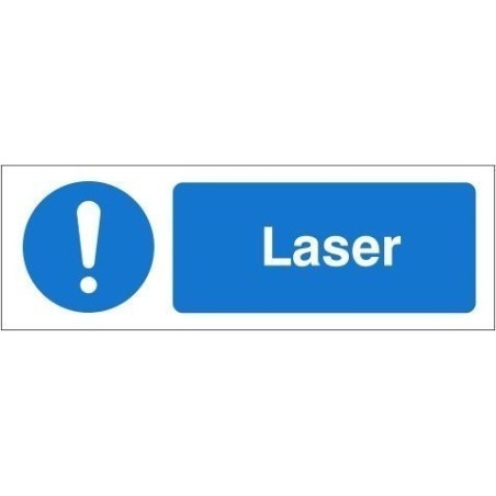 Laser Equipment Label - 50mm x 20mm