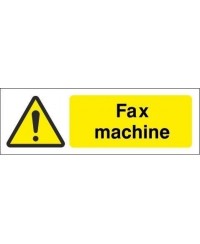 Fax Machine Equipment Label - 50mm x 20mm