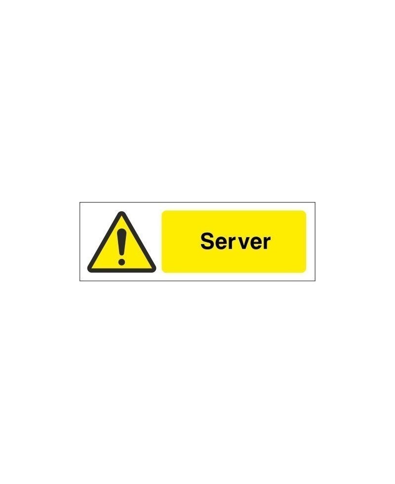 Server Equipment Label - 50mm x 20mm