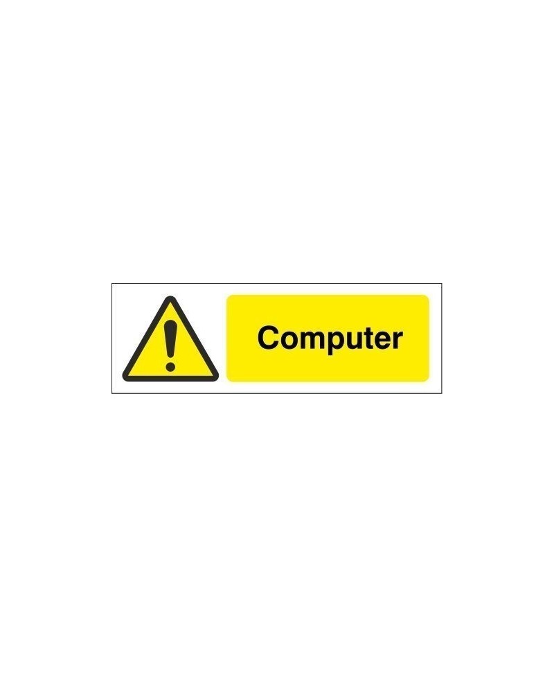 Computer Equipment Label - 50mm x 20mm