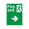 Non Slip Fire Exit Right Floor Sign