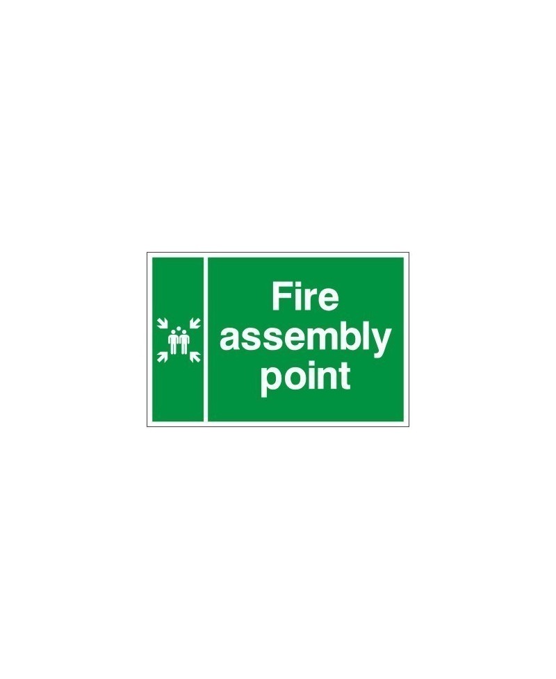 Double Sided Fire Assembly Point Sign