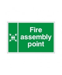 Double Sided Fire Assembly Point Sign