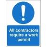 All Contractors Require A Work Permit Mandatory Sign