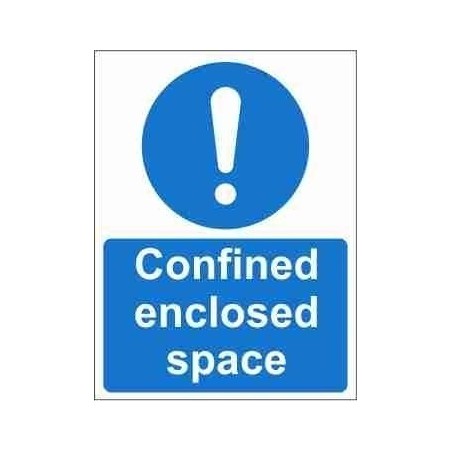 Confined Enclosed Space Mandatory Sign