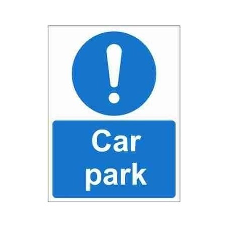 Car Park Mandatory Sign