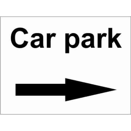 Car Park Right Parking Sign