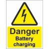 Danger Battery Charging Warning Sign