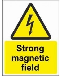 Strong Magnetic Field Warning Sign