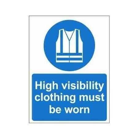 High Visibility Clothing Must Be Worn Mandatory Sign