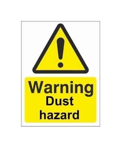 Dust Hazard Warning Sign