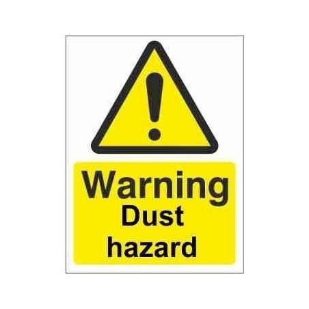 Dust Hazard Warning Sign