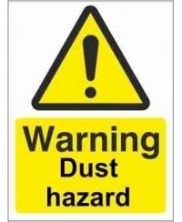 Dust Hazard Warning Sign