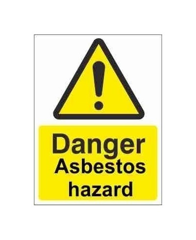 Asbestos Hazard Warning Sign