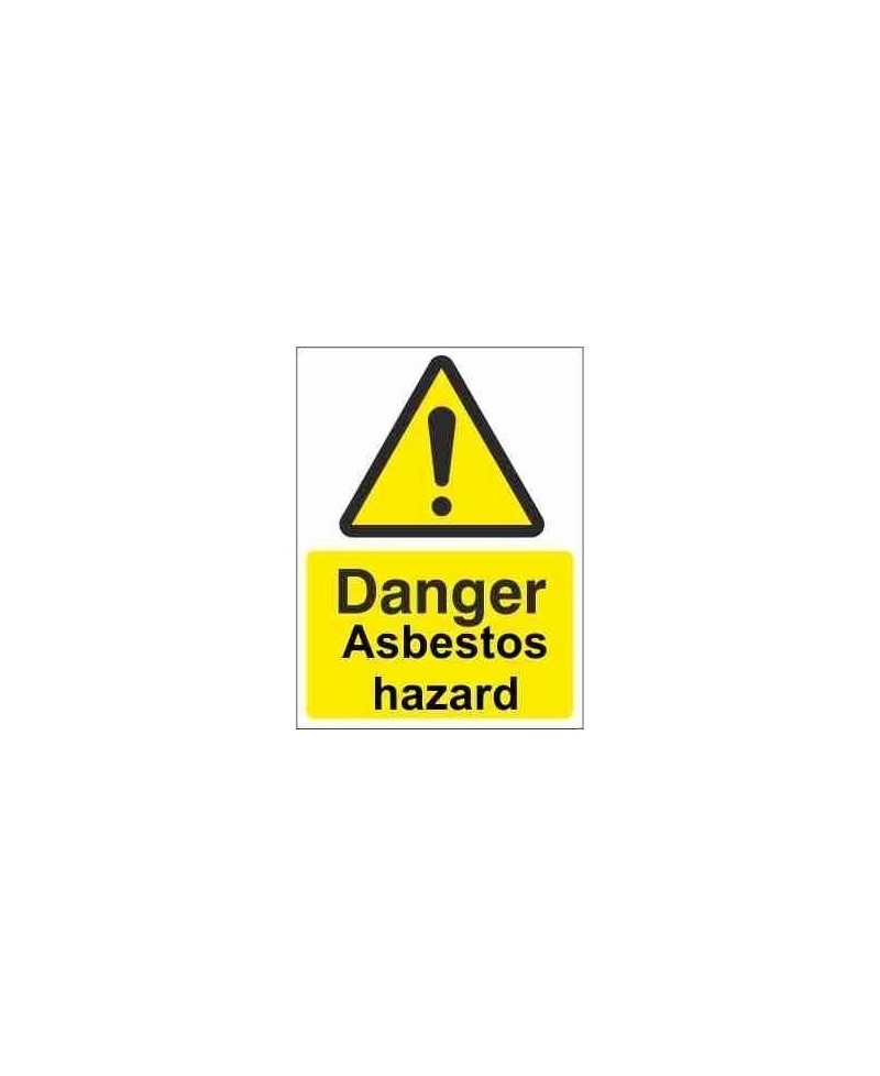 Asbestos Hazard Warning Sign