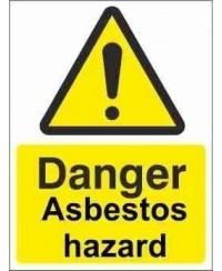 Asbestos Hazard Warning Sign